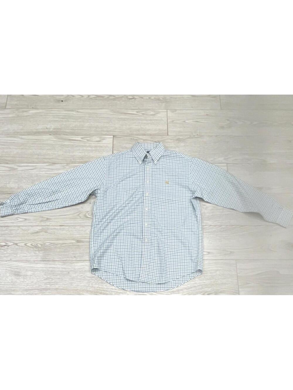 SPRING/SUMMER Brooks Brothers Men's Green Blue & White Plaid Oxford Shirt M $98